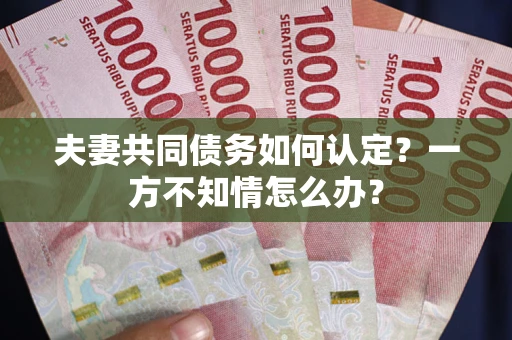 济南夫妻共同债务如何认定？一方不知情怎么办？