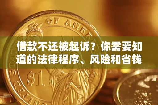 济南借款不还被起诉？你需要知道的法律程序、风险和省钱技巧